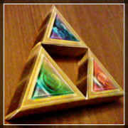 Papercraft della Triforza di Zelda